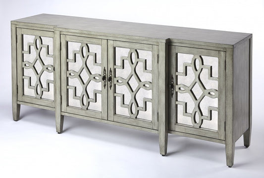 Giovanna Olive Gray Mirrored Sideboard-0