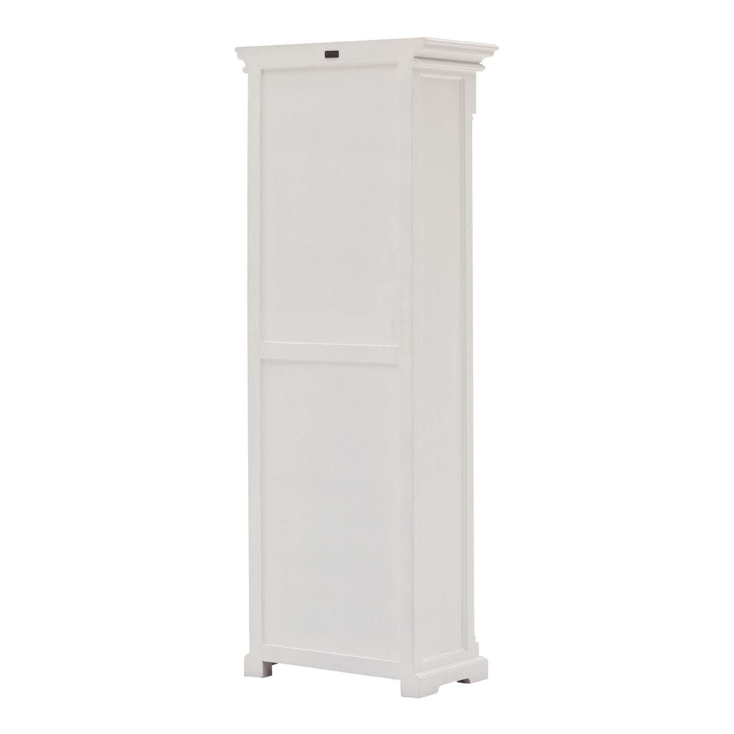 Traditional White and Glass Door Storage Cabinet-3