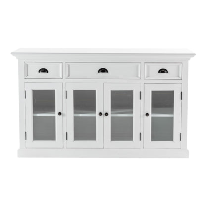 Modern Farmhouse White Buffet Server-0