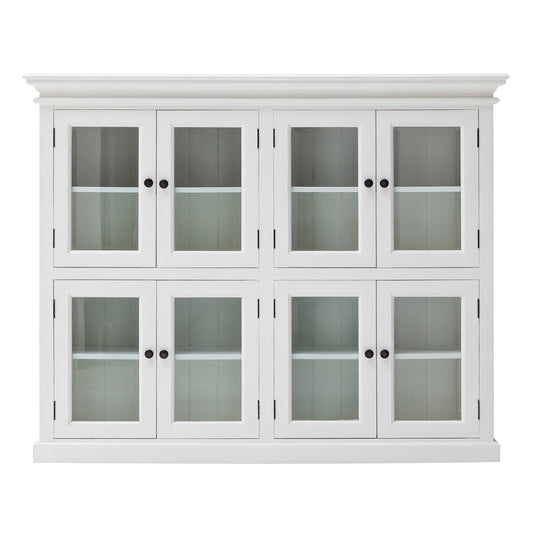 Classic White Two Level Mega Storage Cabinet-0