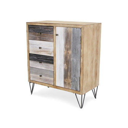 Modern Urban Rustic Accent Storage Cabinet-3