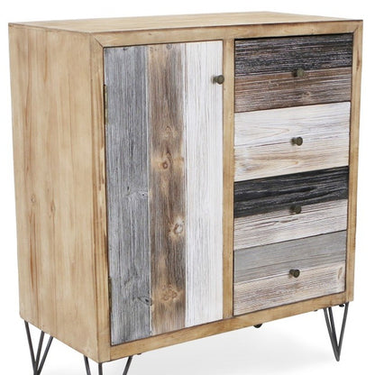 Modern Urban Rustic Accent Storage Cabinet-4