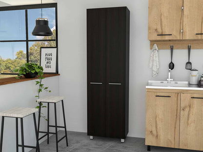 Modern Black Pantry Cabinet -0