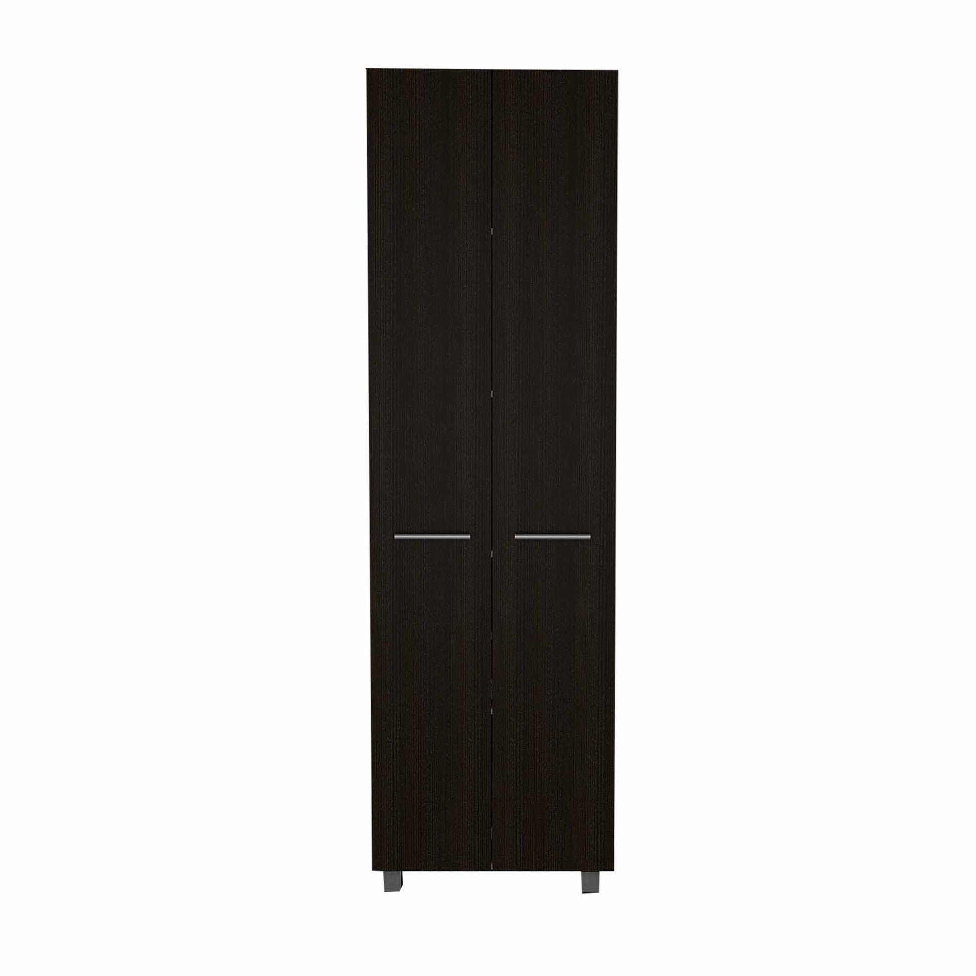 Modern Black Pantry Cabinet -1