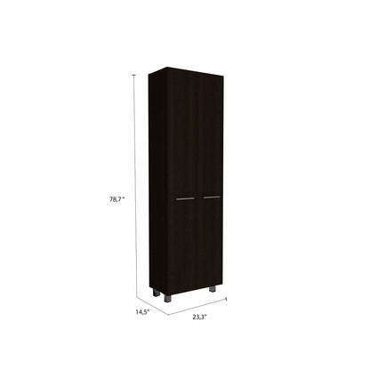 Modern Black Pantry Cabinet -2