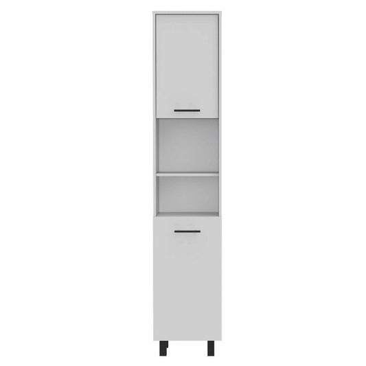 78" Modern White Sleek and Tall Pantry Cabinet-0