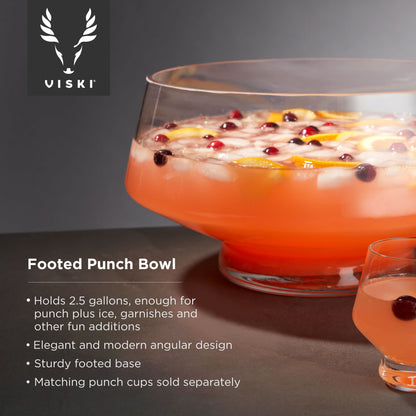 Footed Punch Bowl