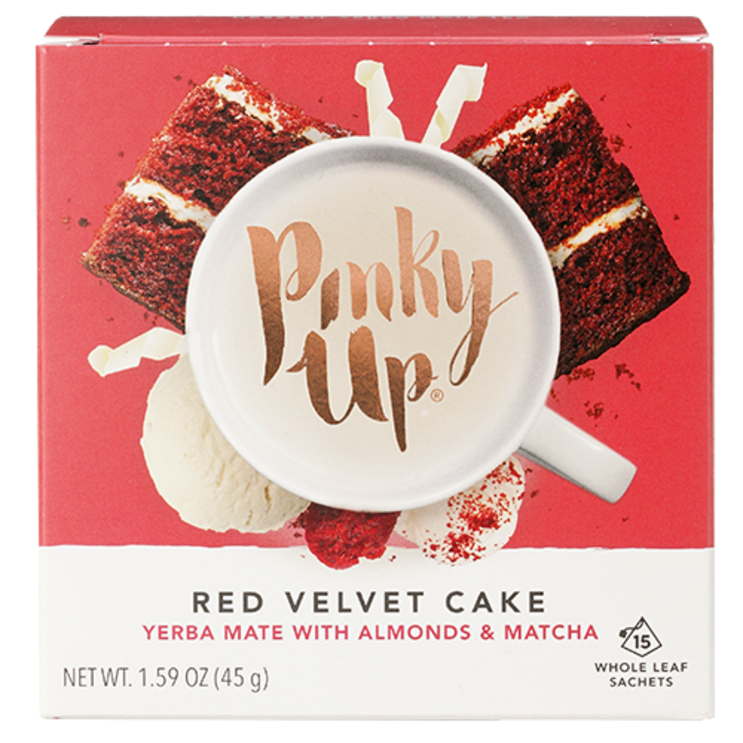 Red Velvet Cake Pyramid Tea Sachets