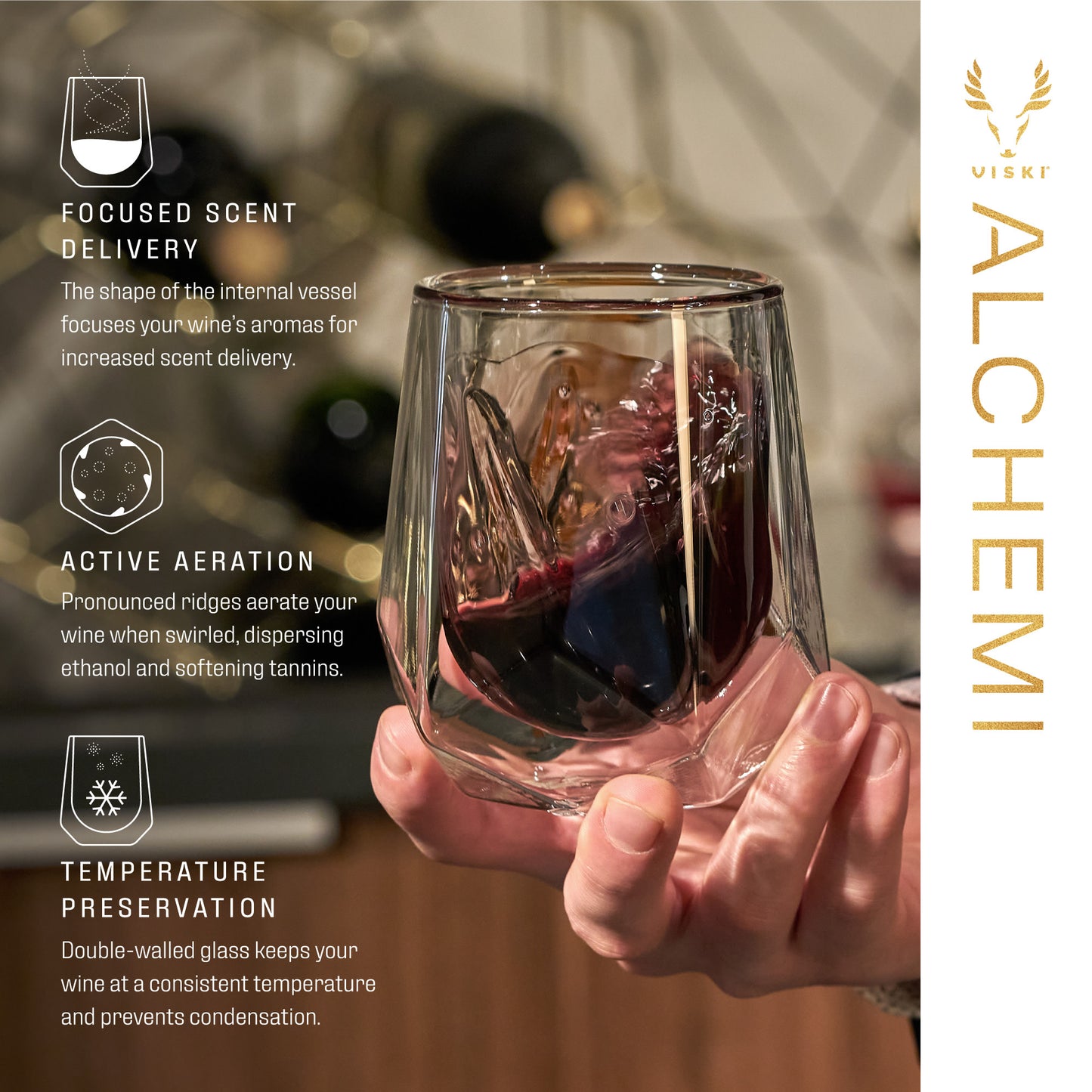 Alchemi Aerating Wine Tasting Glass