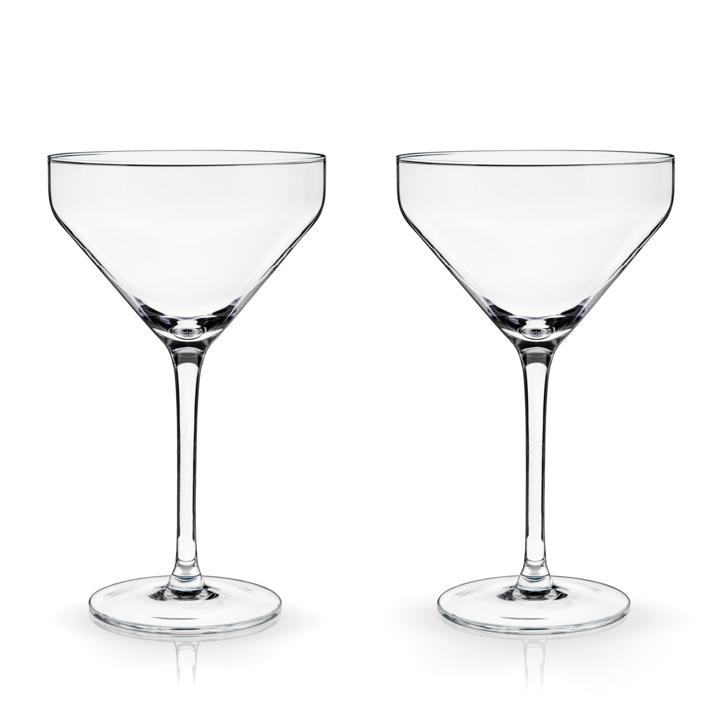 Raye Angled Crystal Martini Glasses