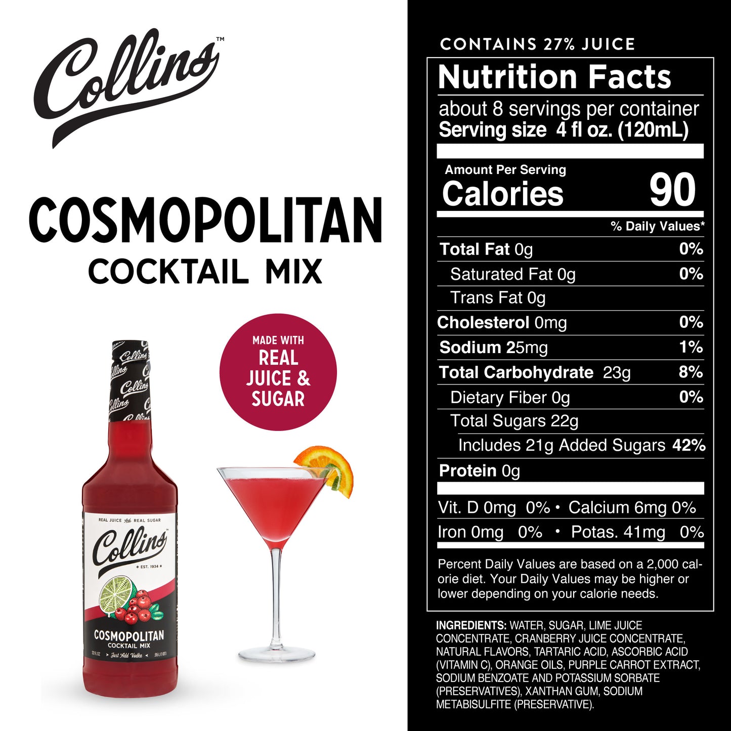 32 oz. Cosmopolitan Cocktail Mix