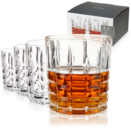 Highland Crystal Rocks Glasses Viski®