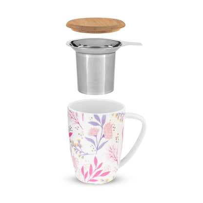 Bailey™ Botanical Bliss Ceramic Tea Mug & Infuser
