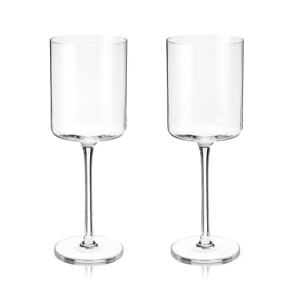 Laurel Crystal White Wine Glasses Viski®
