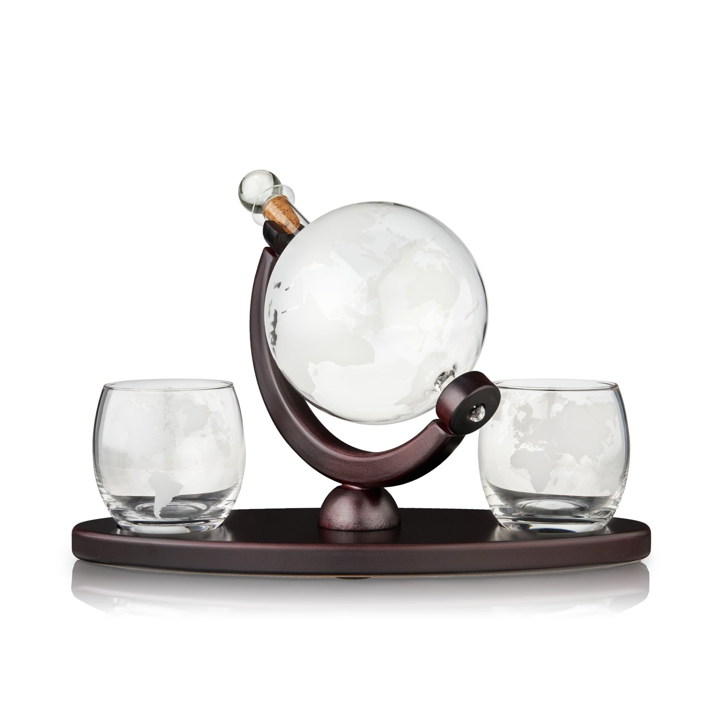 Globe Decanter & Whiskey Tumblers