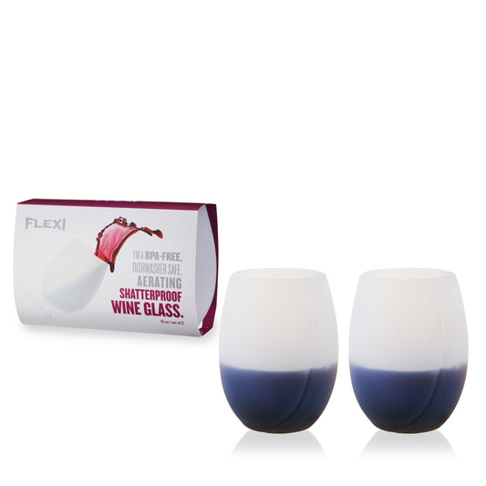 Flexi Clear Aerating Silicone Cups 2 Pack by True-0