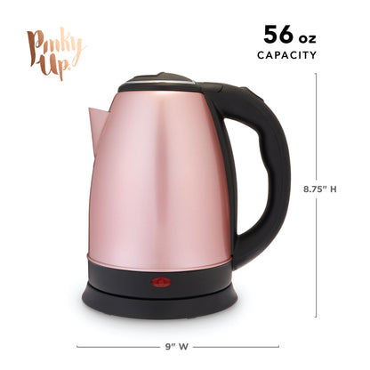 Parker Rose Gold Electric Tea Kettle by Pinky Up