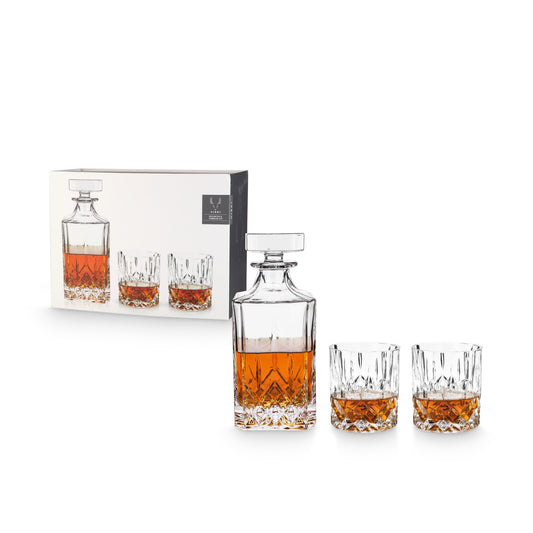 Admiral™ 3-Piece Decanter & Tumbler Set by Viski® - Mixologist Warehouse