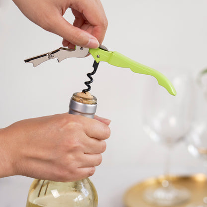 Truetap™: Double-Hinged Waiter's Corkscrew in Lime