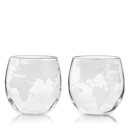 Globe Whiskey Tumblers