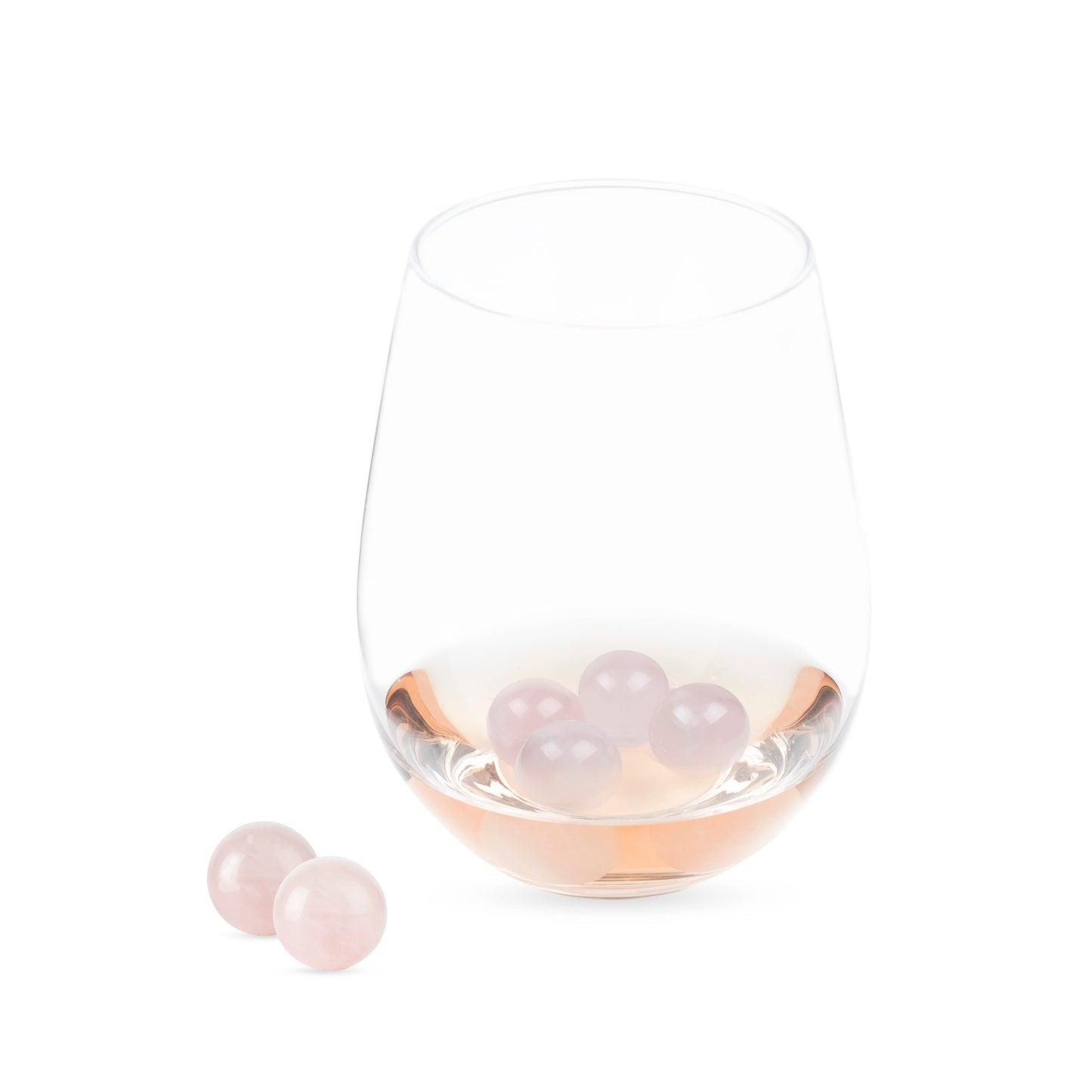 Rose Quartz Wine Gems Set of 6 by Twine®