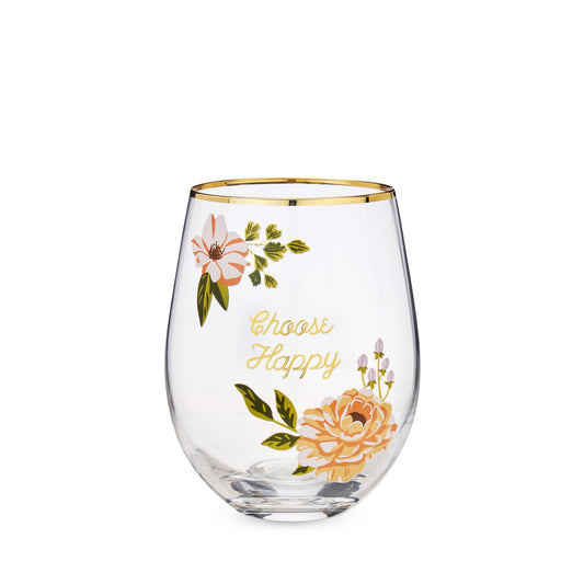 Choose Happy Stemless Glass-0