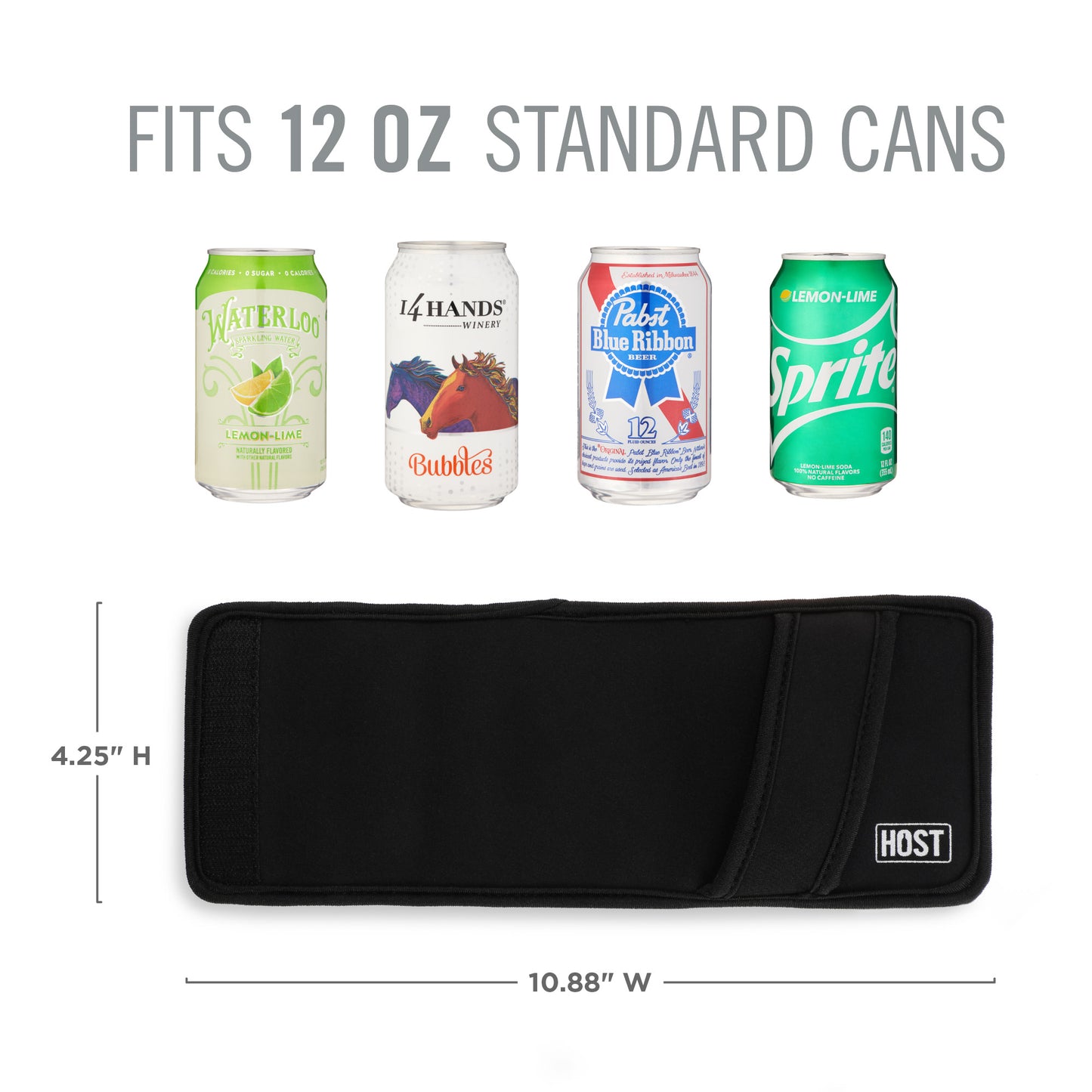 Insta-Chill Standard Can Sleeve in Black by HOST®