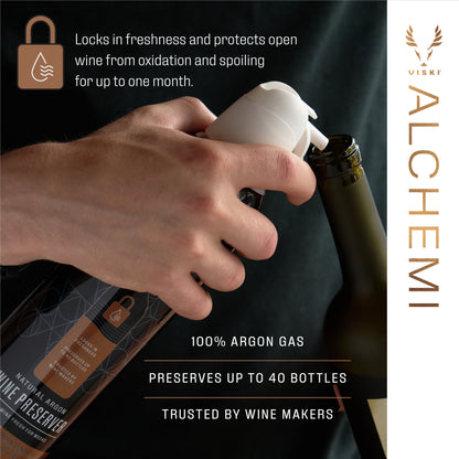 Alchemi Natural Argon Wine Preserver Viski®