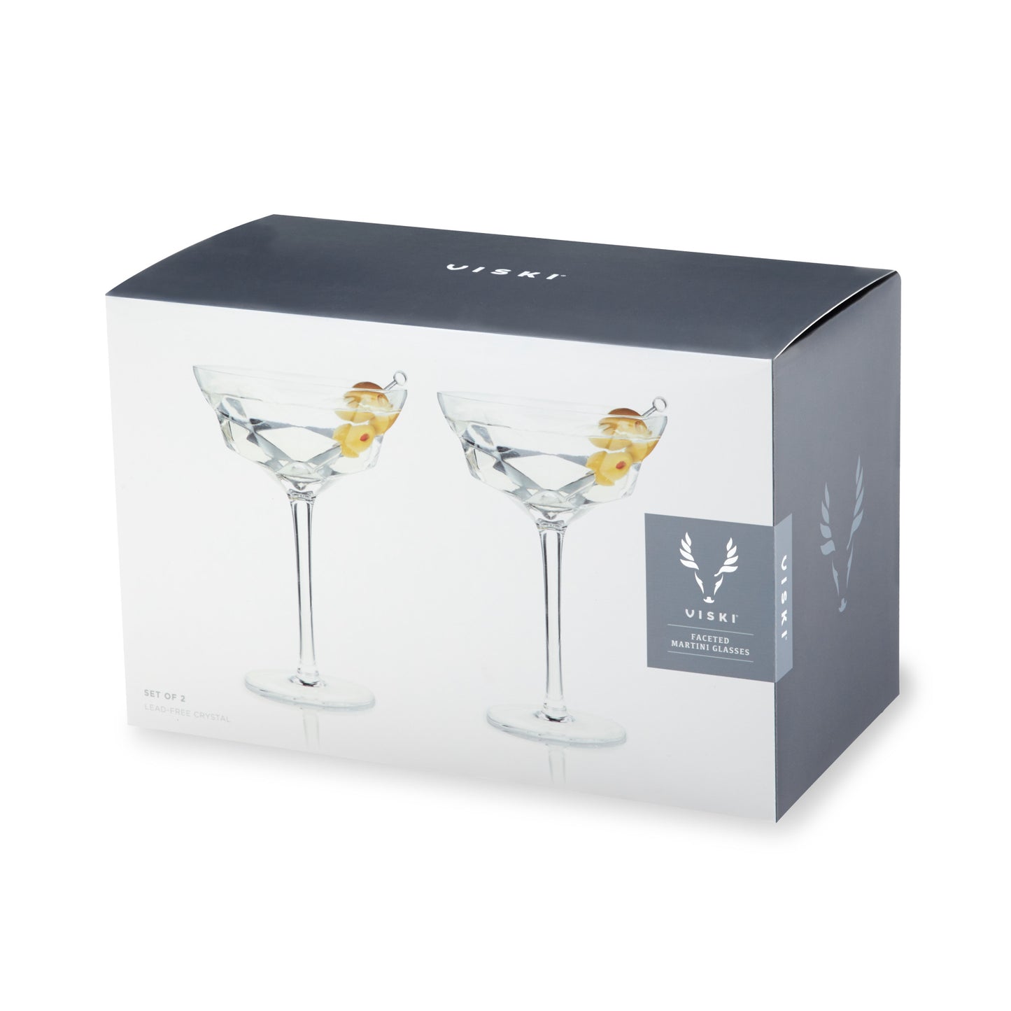 Faceted Martini Glasses by Viski