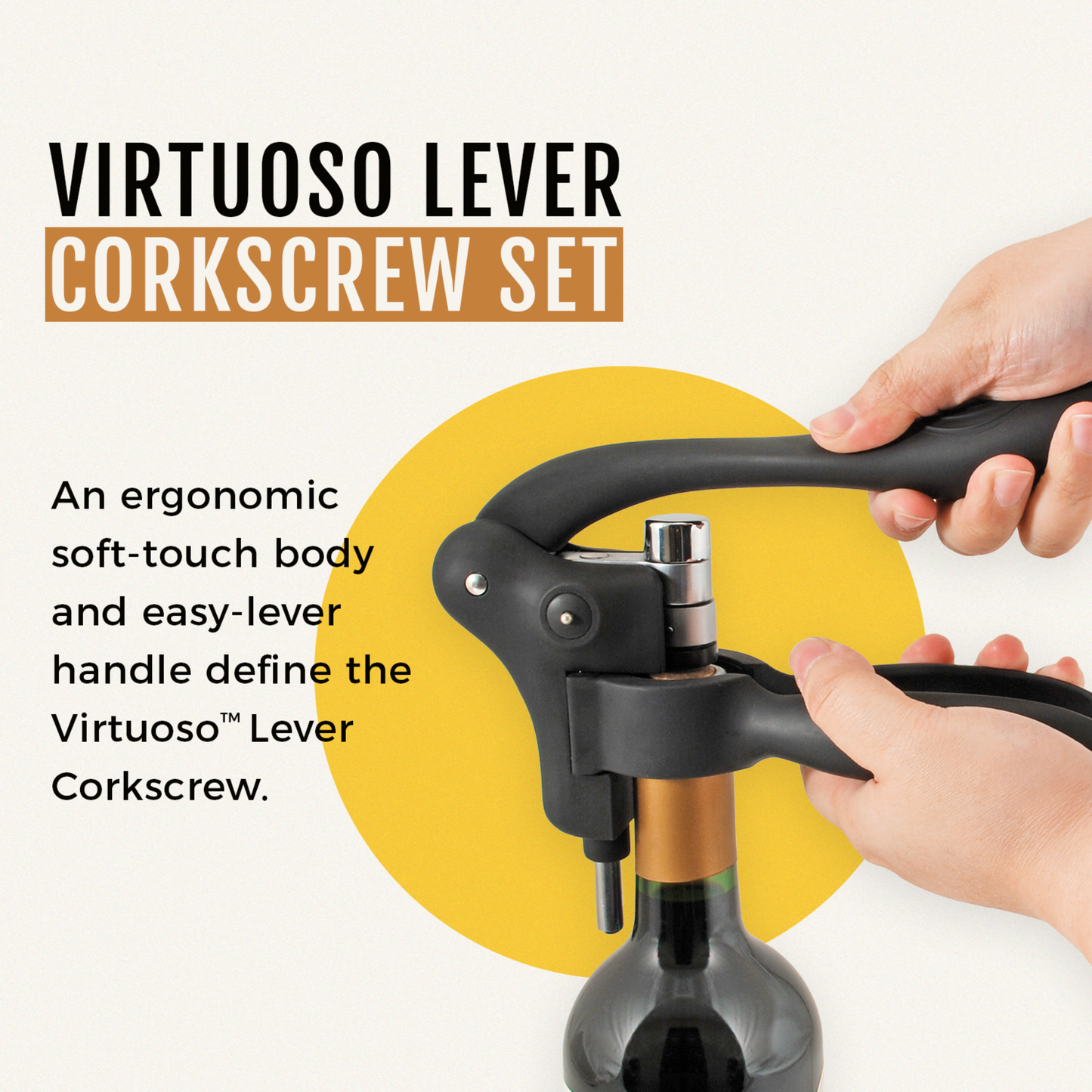 Lever Corkscrew Set