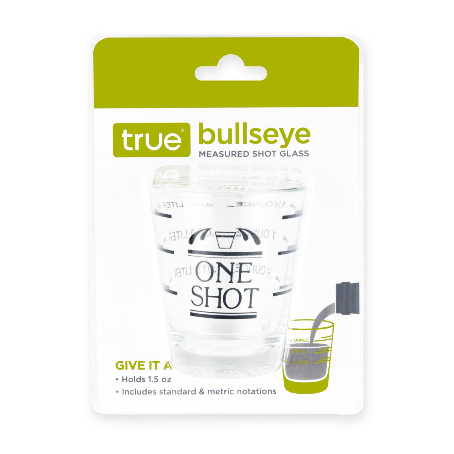 Bullseye: Measured Shot Glass