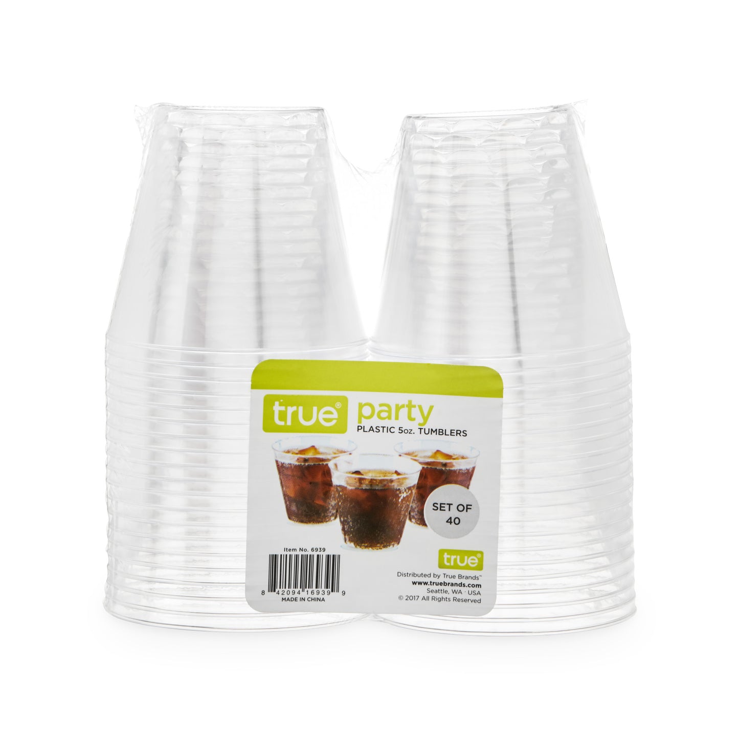 Plastic 5oz Tumbler Set, 40 pack