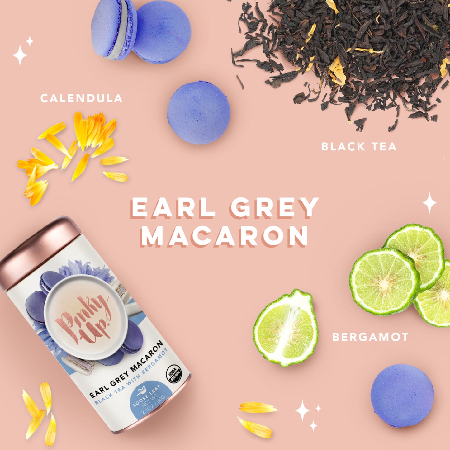 Earl Grey Macaron Loose Leaf Tea Tins