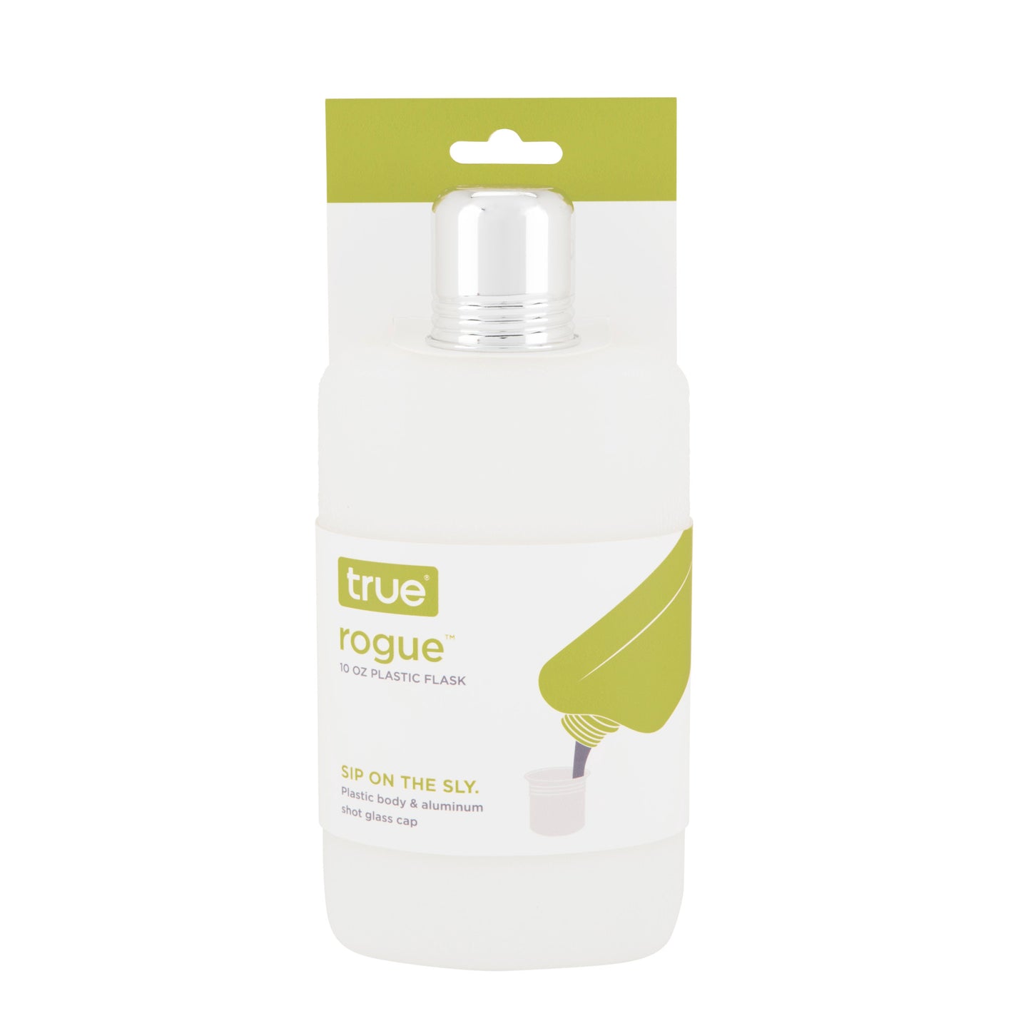 Rogue™: 10 Oz Plastic Flask