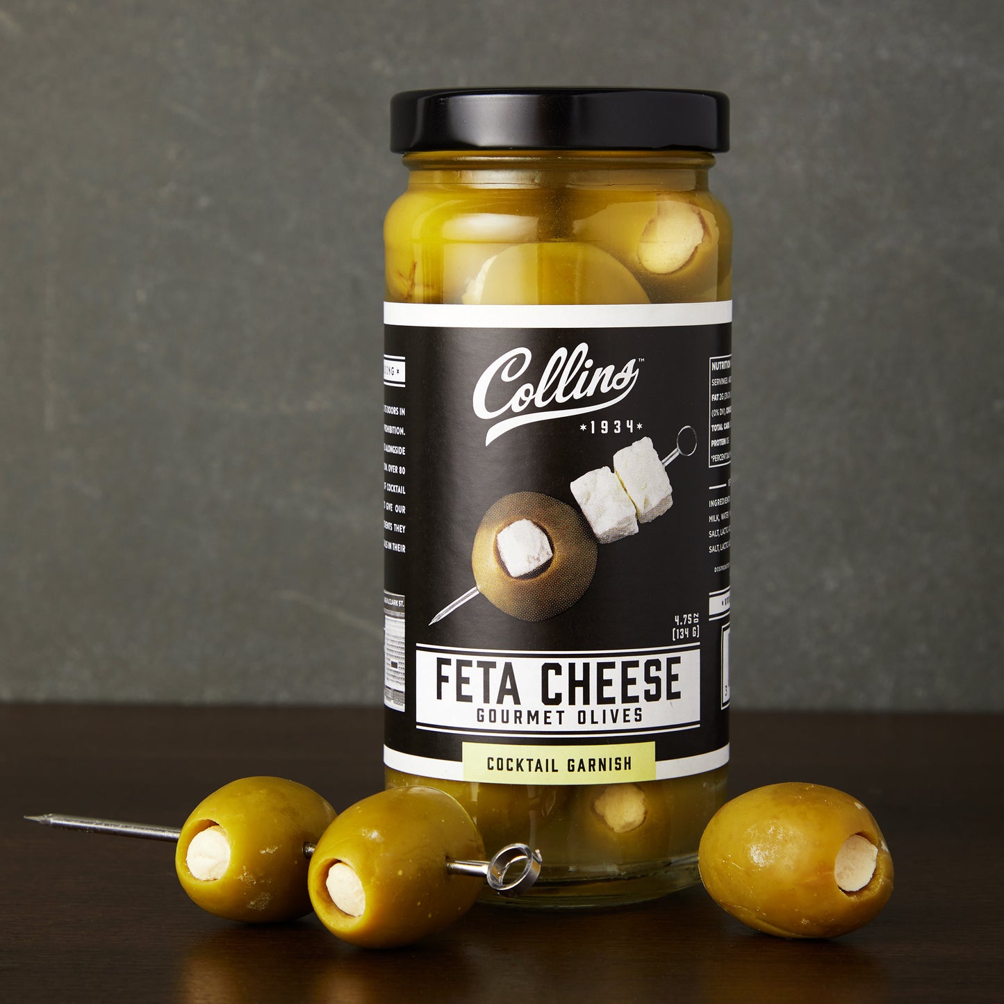 4.5 oz. Feta Cheese Cocktail Olives