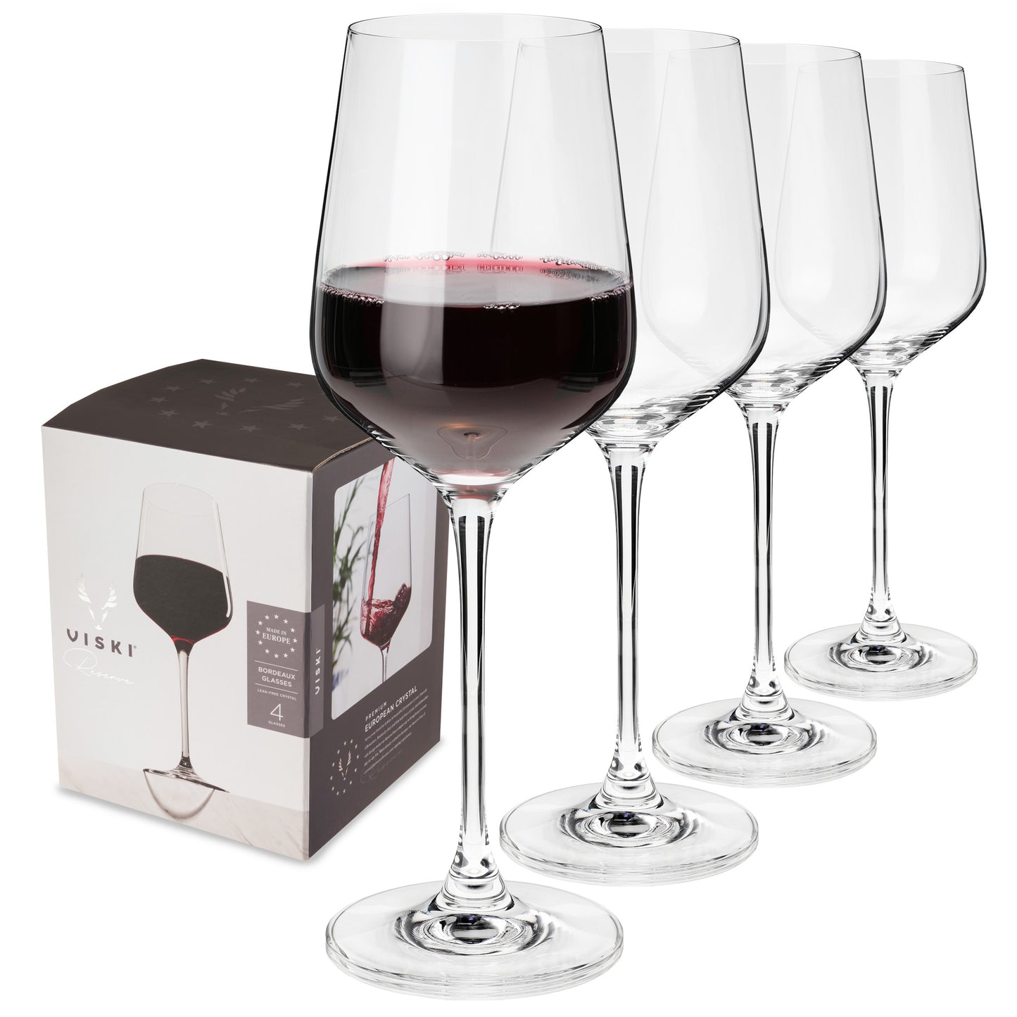 Reserve Inez Crystal Bordeaux Glasses Viski®