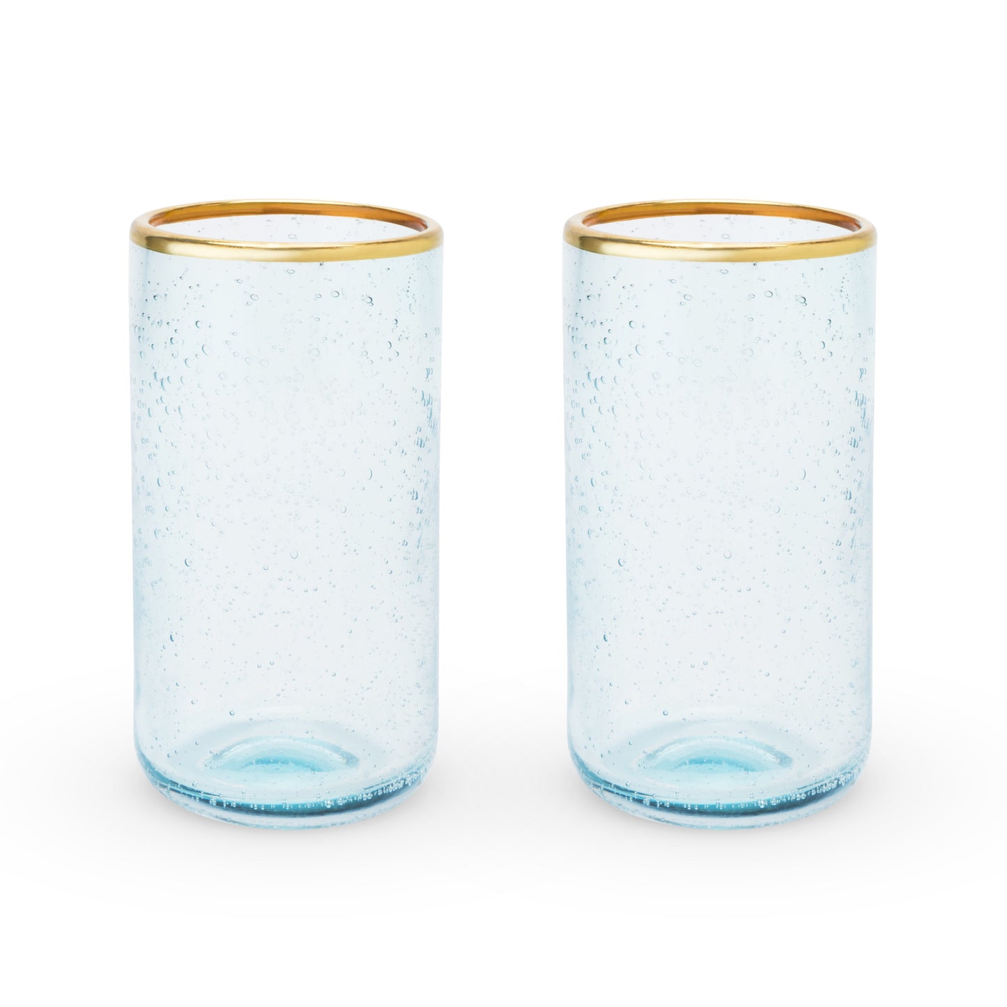 Aqua Bubble Glass Tumbler Set - Mixologist Warehouse