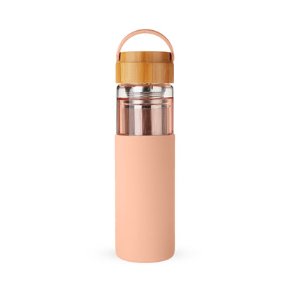 Dana Glass Travel Mug in Coral