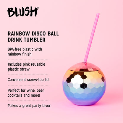 Rainbow Disco Ball Tumbler by Blush®