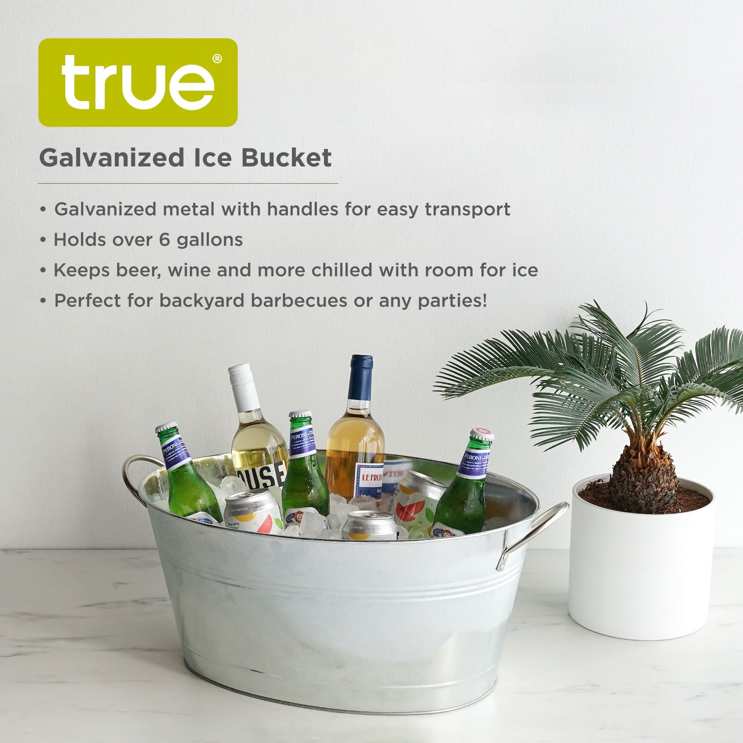 Galvanized Ice Bucket - Mixologist Warehouse