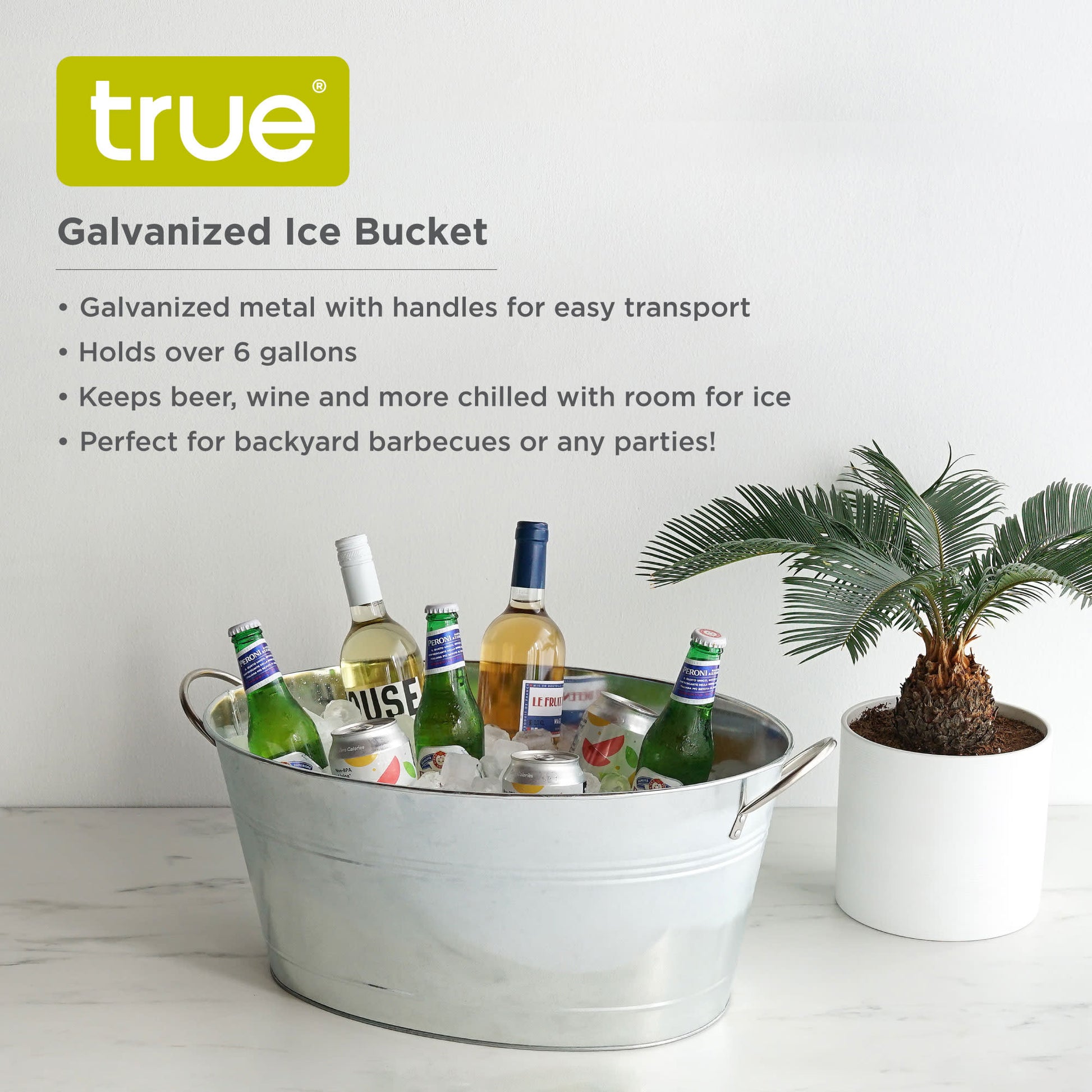 Galvanized Ice Bucket - Mixologist Warehouse