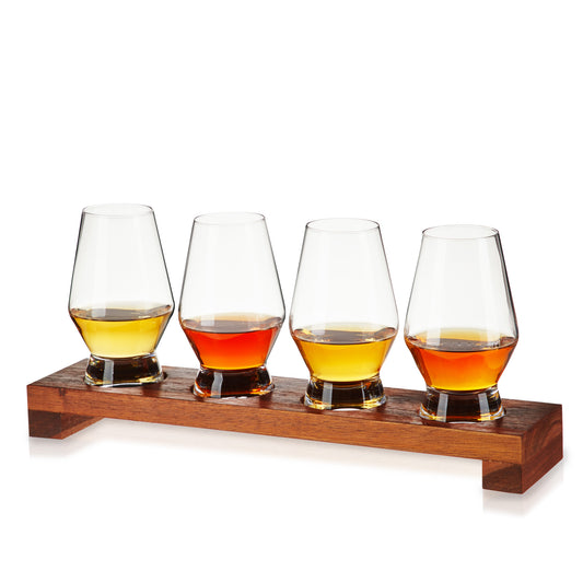 Raye Crystal Spirits Tasting Glass Flight