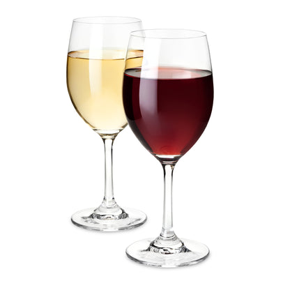 Set of 4 Red And White Tasting Glasses