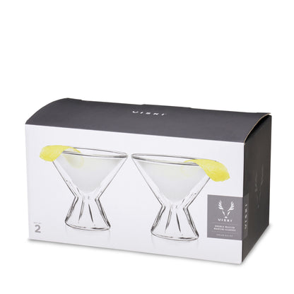 Double Walled Martini Glasses