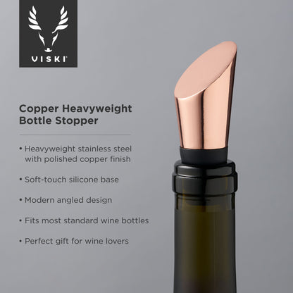 Copper Heavyweight Bottle Stopper