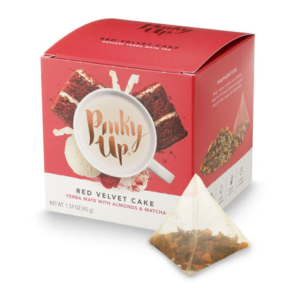 Red Velvet Cake Pyramid Tea Sachets