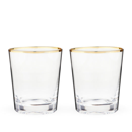 Gilded Glass Tumbler Set by Twine