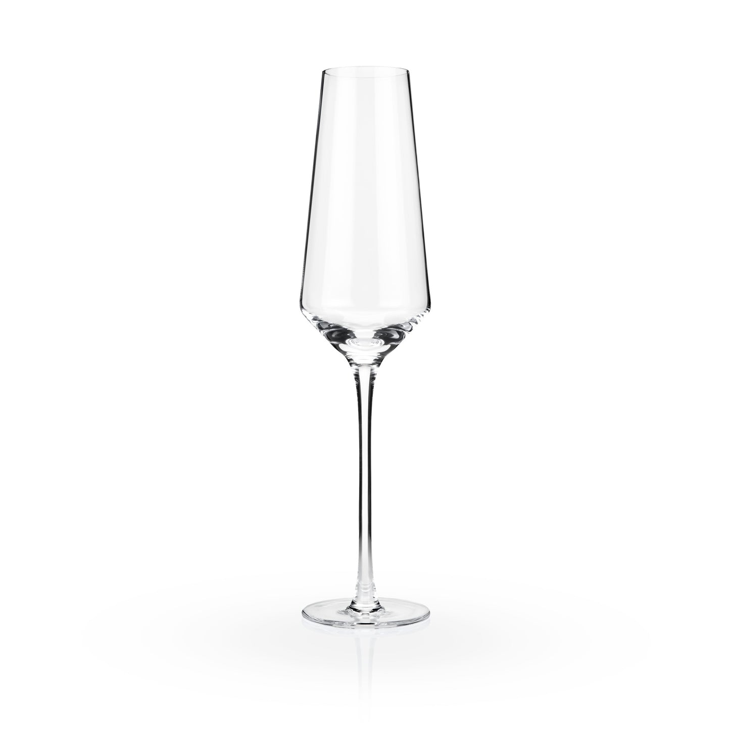 Angled Crystal Champagne Flutes