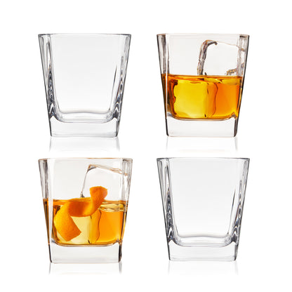Square Rocks Glass, Set of 4 by True