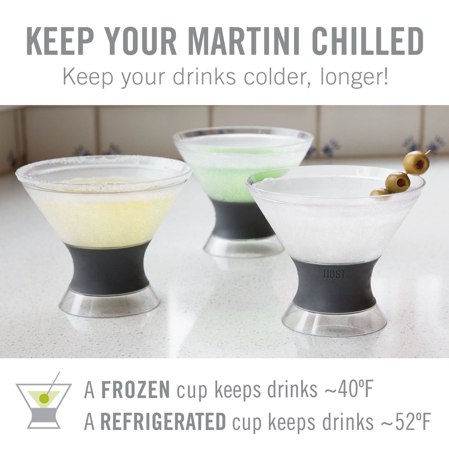 Martini FREEZE and Cocktail Shaker by HOST Bundle